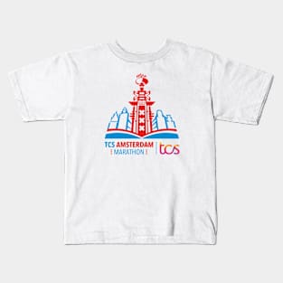 tcs amsterdam marathon 2024 Kids T-Shirt